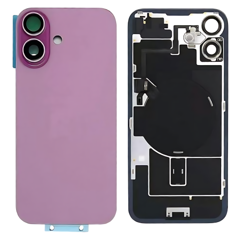 IPhone 16 后盖带支架磁铁镜片 粉红