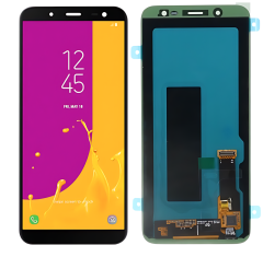 Samsung J600F J6 2018 A600 Display Originale Senza Frame Service Pack Nero
