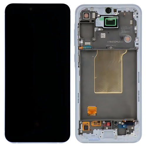 Samsung A556B A55 5G 2024 Display OLED + Frame Blu Ghiaccio
