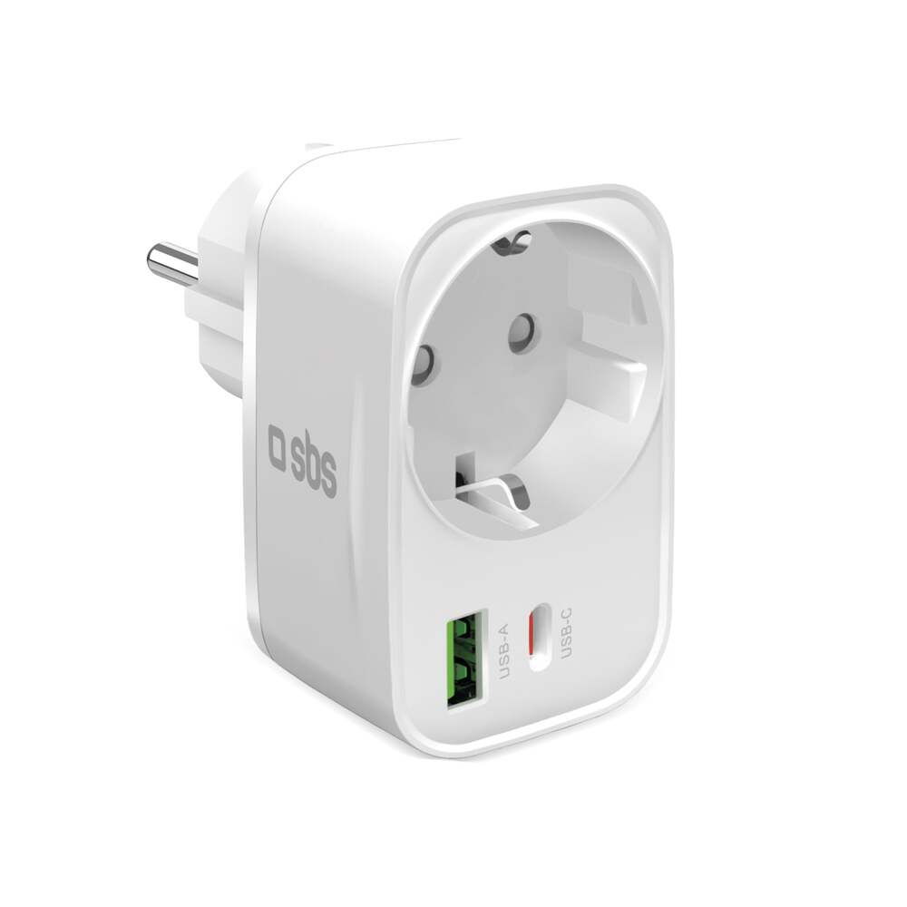 SBS Multi Socket Charger 20WATT Bianco