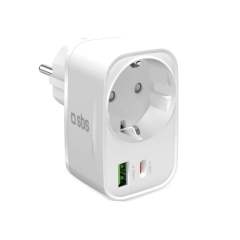 SBS Multi Socket Charger 20WATT Bianco