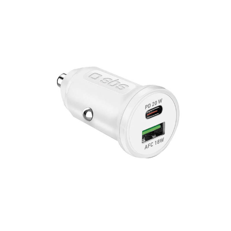 SBS Car Charger 20 WATT Bianco
