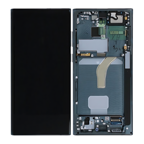 Samsung S22Ultra 5G S908B 售后原装总成带框 绿
