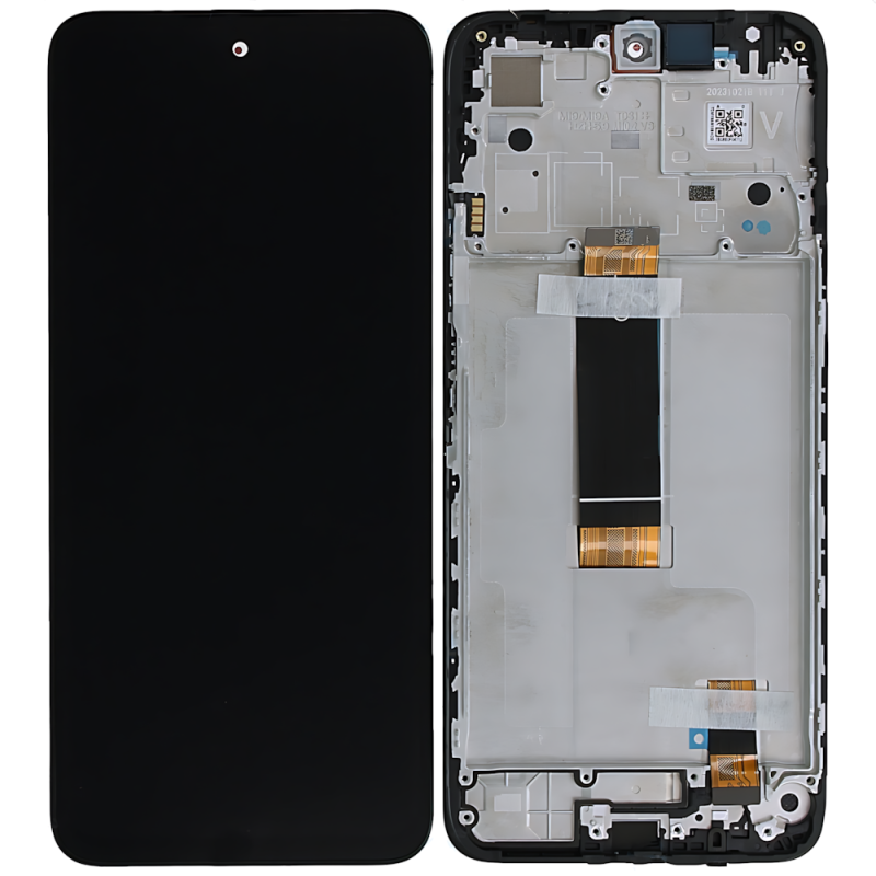 Xiaomi Redmi 12 4G Redmi 12 5G Display ORIGINALE + Frame Nero 23053RN02A 23053RN02Y 23053RN02I 23076RN4BI 23076RN8DY
