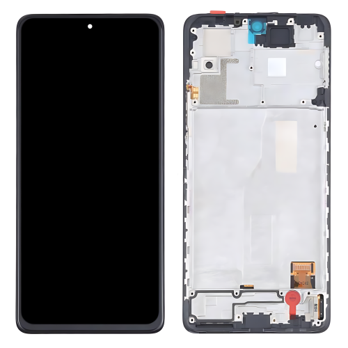 Xiaomi Redmi Note 10Pro 4G Display ORIGINALE Cambiato Vetro + Frame Nero M2101K6G M2101K6P