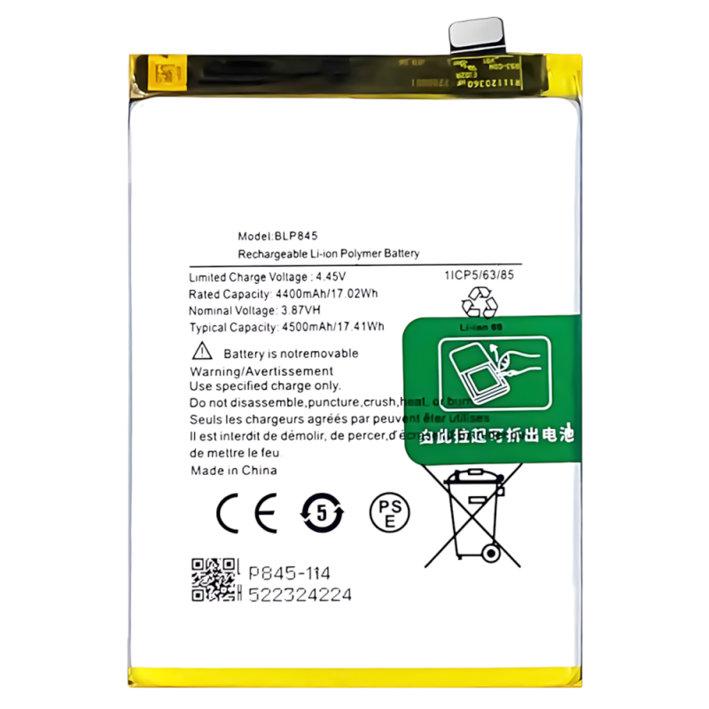 Batteria BLP845 One Plus Nord Ce 5G EB2101 EB2103