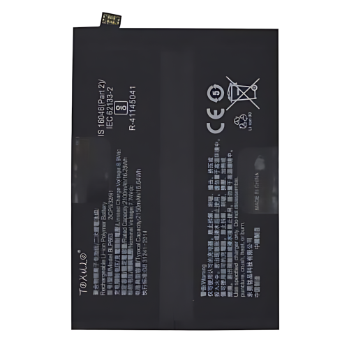 高容量电池 4300mAh BLP863 OPPO Reno 6 5G CPH2251 PEQM00 (DEJI 工厂生产，没Logo)