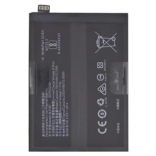 高容量电池 3910mAh BLP787 OPPO Reno 4Pro 5G PDNM00 PDNT00 CPH2089 CPH2109 (DEJI 工厂生产，没Logo)