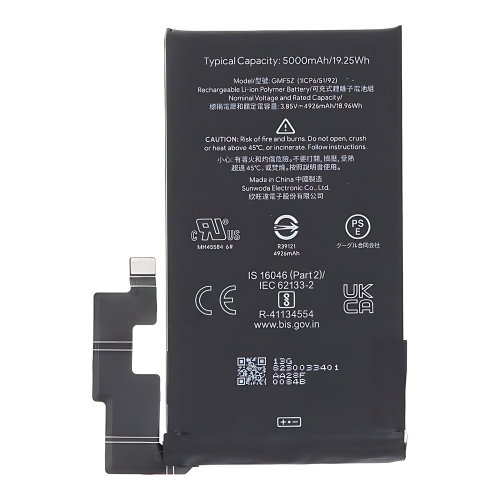 Batteria De Grande Capacita 5000MAH GMF5Z Google Pixel 7Pro GP4BC GE2AE GFE4J (Prodotto Nello Stabilimento Di Deji, Senza Logo)