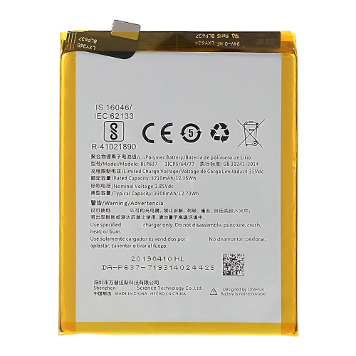 Batteria BLP637 One Plus 5 One Plus 5T A5000 A5010