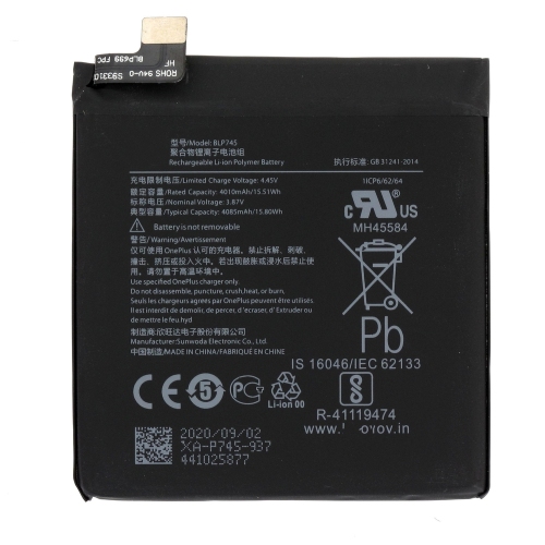 Batteria BLP745 One Plus 7T Pro HD1910 HD1911 HD1913