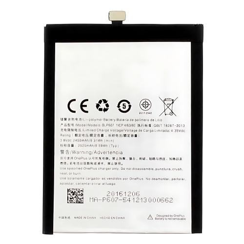 电池 BLP607 One Plus X E1001 E1003