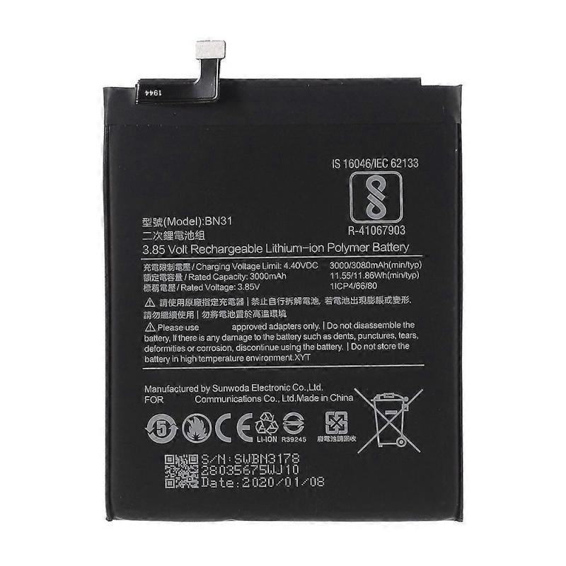 电池 BN31 Xiaomi Mi 5X Mi A1 Redmi Note 5A Redmi S2 Redmi Y2