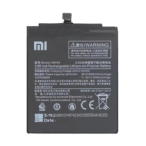 电池 BN34 Xiaomi Redmi 5A MCG3B MCI3B