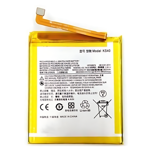 高容量电池 3000mAh KS40(排线扣左边) Motorola Moto E6Play Moto E6i XT2029 XT2053 XT2053-6 (DEJI 工厂生产，没Logo)
