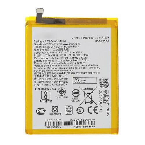 Asus Zenfone 4 Max ZC553KL ZC520KL Batteria X00DD X00DS X00HD C11P1609