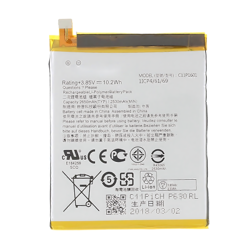 Asus Zenfone 3 ZE520KL ZB501KL Batteria Z017D A007D C11P1601