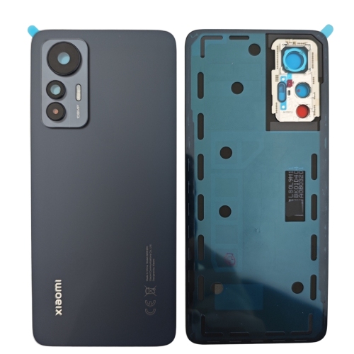 Xiaomi Mi 12Lite 2203129G Cover Posteriore ORIGINALE + Supporto Nero