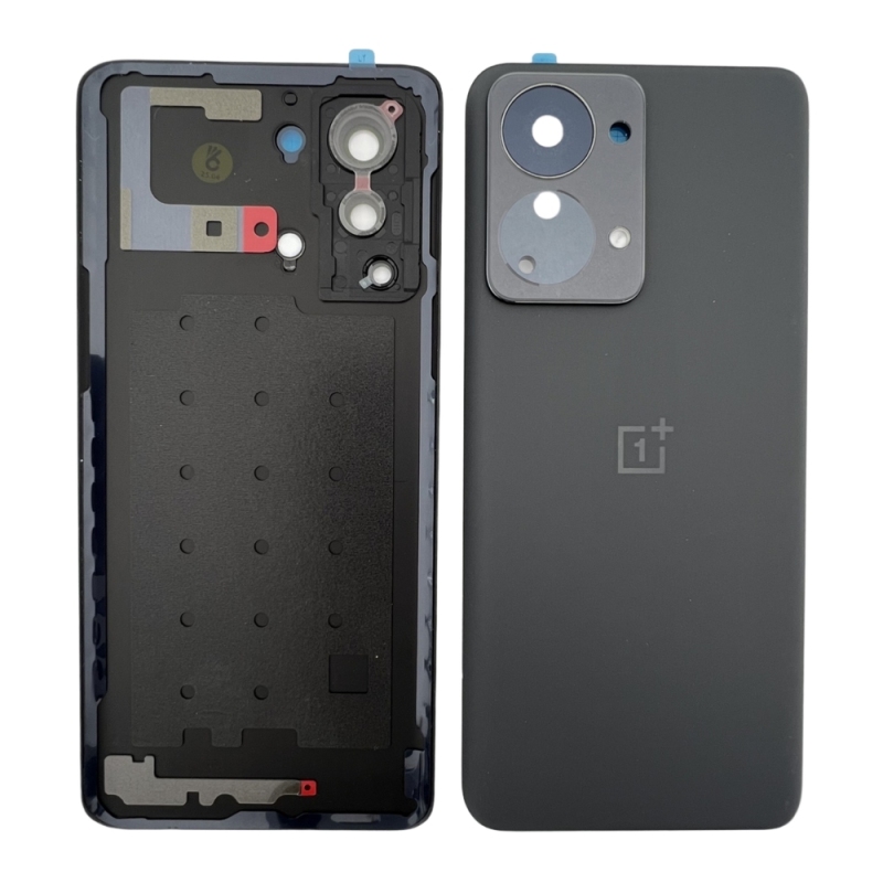 One Plus Nord 2T 5G Cover Posteriore ORIGINALE + Supporto Fotocamera Nero CPH2399