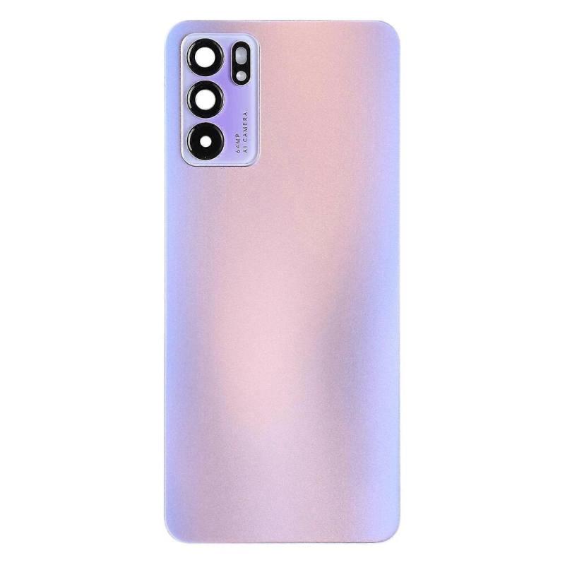 OPPO Reno 6 5G 原装后盖带镜片 紫 CPH2251 PEQM00