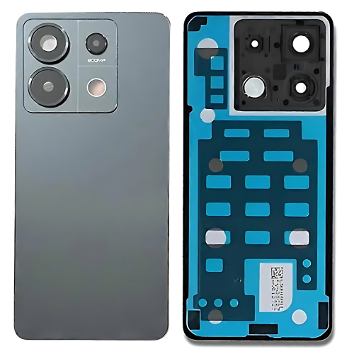 Xiaomi Redmi Note 13Pro 5G Cover Posteriore ORIGINALE + Supporto Fotocamera Nero 2312DRA50C 2312CRAD3C