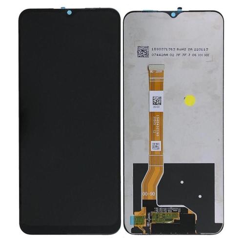 Realme C35 Realme Narzo 50A Prime (AA327-TM) Display ORIGINALE Senza Frame Nero RMX3511 RMX3516