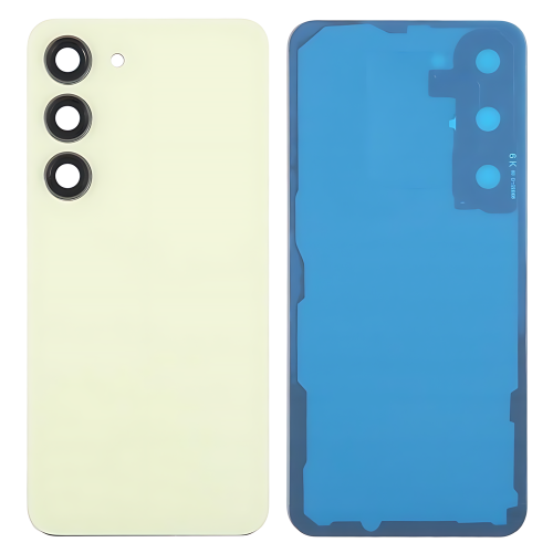 Samsung S23 5G S911B Cover Posteriore + Supporto Fotocamera Giallo