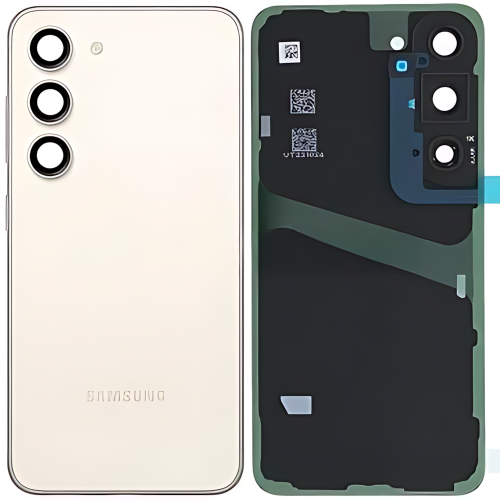 Samsung S23 5G S911B Cover Posteriore + Supporto Fotocamera Bianco