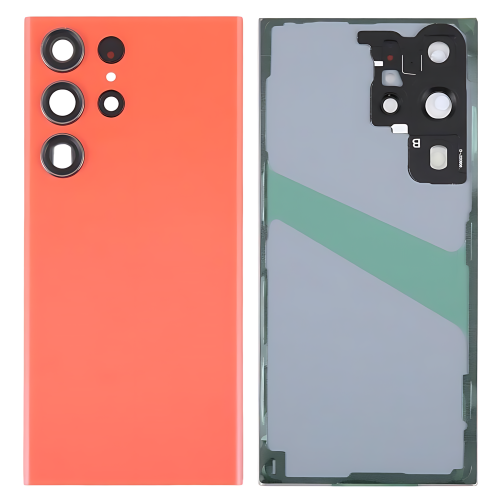 Samsung S23Ultra 5G S918B Cover Posteriore + Supporto Fotocamera Arancione