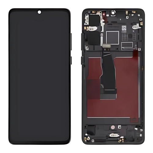Huawei P30 Display ORIGINALE + Cornice Nero ELE-L29 ELE-L09 ELE-L04