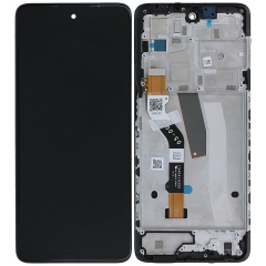 Motorola Moto G51 5G Display ORIGINALE + Cornice Service Pack Nero XT2171