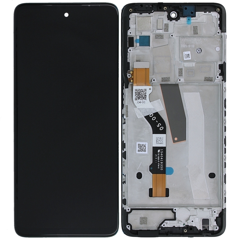 Motorola Moto G51 5G Display ORIGINALE + Cornice Service Pack Nero XT2171