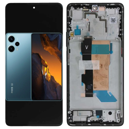Xiaomi Poco F5 5G Redmi Note 12tubro 2023 Display ORIGINALE Con Frame Service Pack Verde 23049PCD8G 23049PCD8I