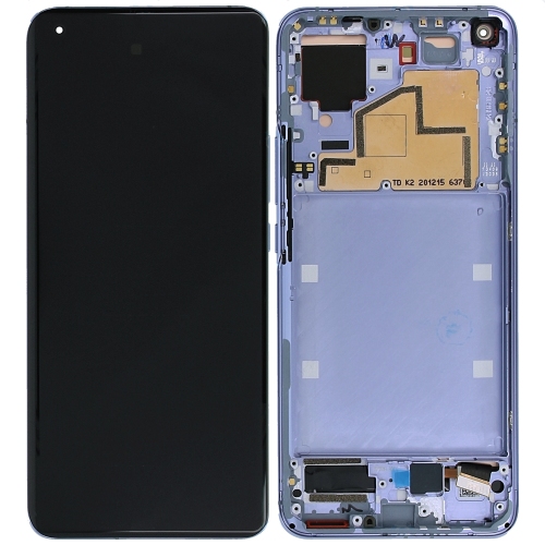 Xiaomi Mi 11 5G Display ORIGINALE + Frame Service Pack Viola M2011K2C M2011K2G