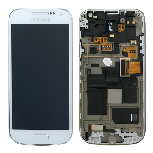 Samsung S4Mini I9195 Display Originale Con Frame Bianco