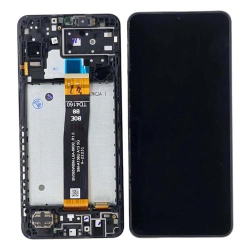 Samsung A136U A13 5G M136 A136B A13 5G (BOE B8 R1.0) Display Originale + Frame Service Pack Nero