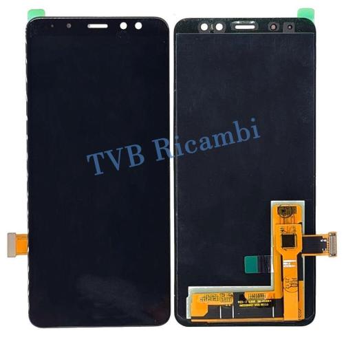 Samsung A530F A8 2018 Display OLED Senza Frame Nero