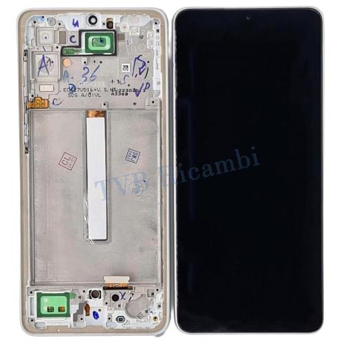 Samsung A336B A33 5G 2022 Display OLED + Frame Bianco