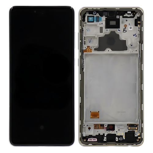 Samsung A725F A72 4G 2021 A726B A72 5G 2021 售后原装总成带框 白