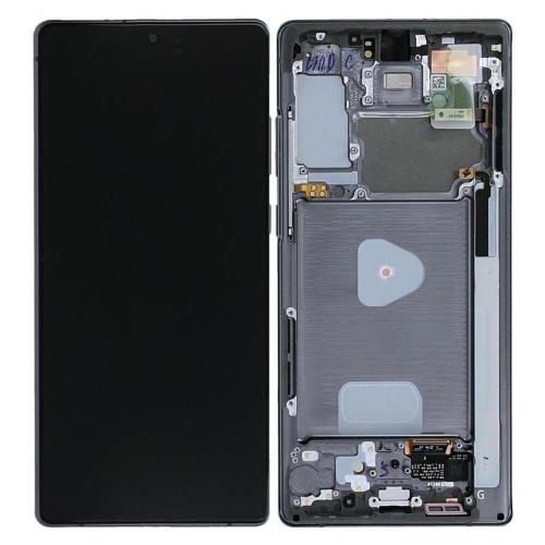 Samsung Note 20 5G N980F N981B Display Originale + Frame Service Pack Nero Grigio