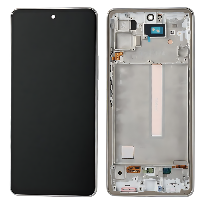 Samsung A536B A53 5G 2022 Display Originale + Frame Service Pack Bianco