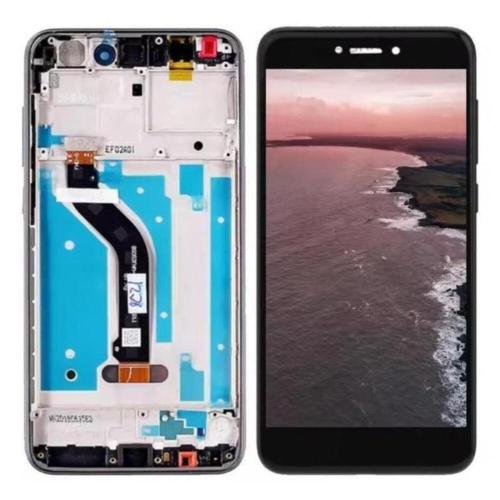 Huawei Honor 8Lite 2017 Display ORIGINALE + Frame Service Pack Nero