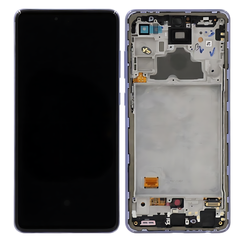 Samsung A725F A72 4G 2021 A726B A72 5G 2021 售后原装总成带框 紫