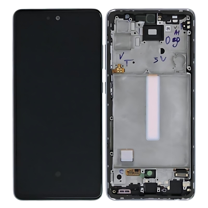 Samsung A52 4G A525F A52 5G A526B A52S A528B Display Originale + Frame Service Pack Argento Bianco
