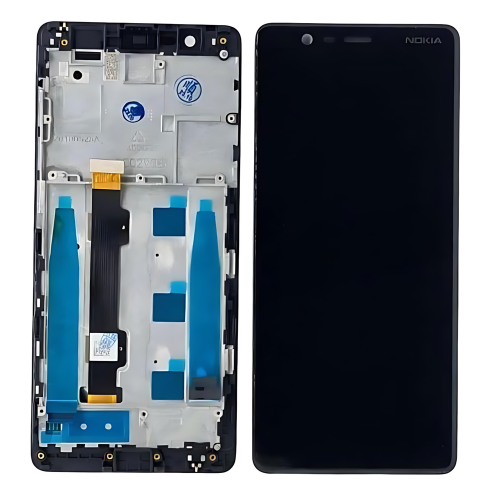 Nokia 5.1 Display ORIGINALE + Frame Nero TA1075 TA1061 TA1088 TA1081 TA1076