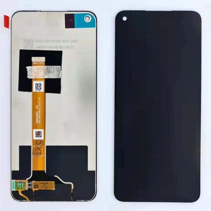 OPPO A54 5G CPH2195 OPPO A74 5G CPH2197 CPH2263 OPPO A93 5G Realme 7 5G RMX2111 Realme Q3 (FA261-DSBJ V02) Display ORIGINALE Senza Frame Nero