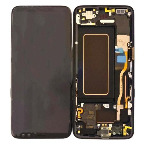 Samsung S8 G950F Display Originale Con Frame Service Pack Nero