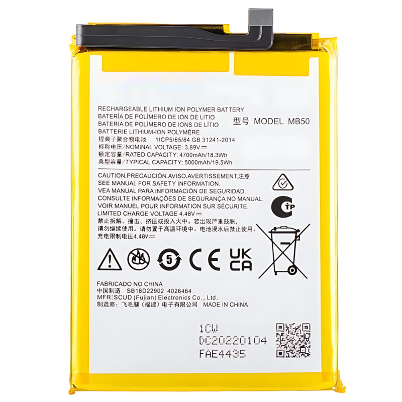 电池 MB50 Motorola Moto G200 5G Moto EDGE 2021 XT2175-1 XT2141