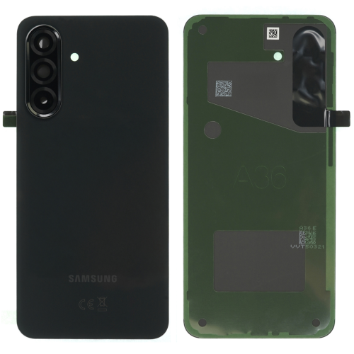 Samsung A366B A36 5G Cover Posteriore + Supporto Fotocamera Nero