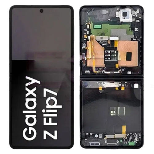 Samsung Z Flip 7 F766 Display Originale + Frame Service Pack Nero